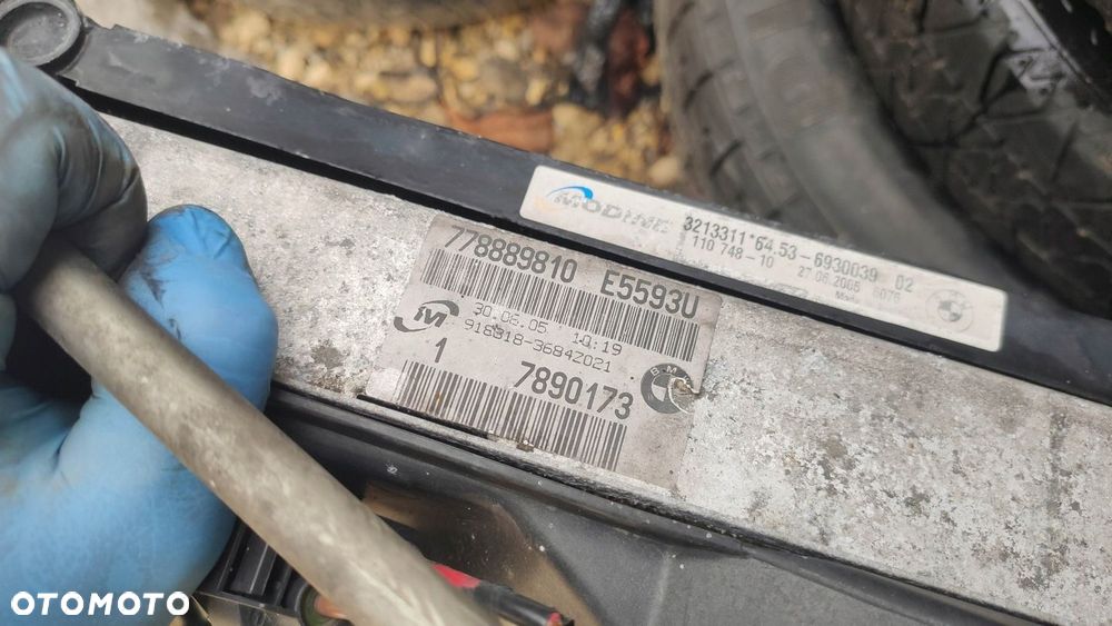 CHŁODNICE WENTYLATOR BMW E90 E91 2.0 N47 MANUAL - 5