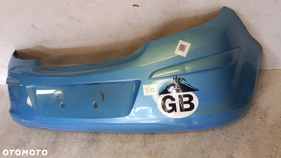 * ZDERZAK TYŁ TYLNY OPEL CORSA D Z21Z BŁĘKITNY BŁĘKIT 3D 3 DRZWI - 3