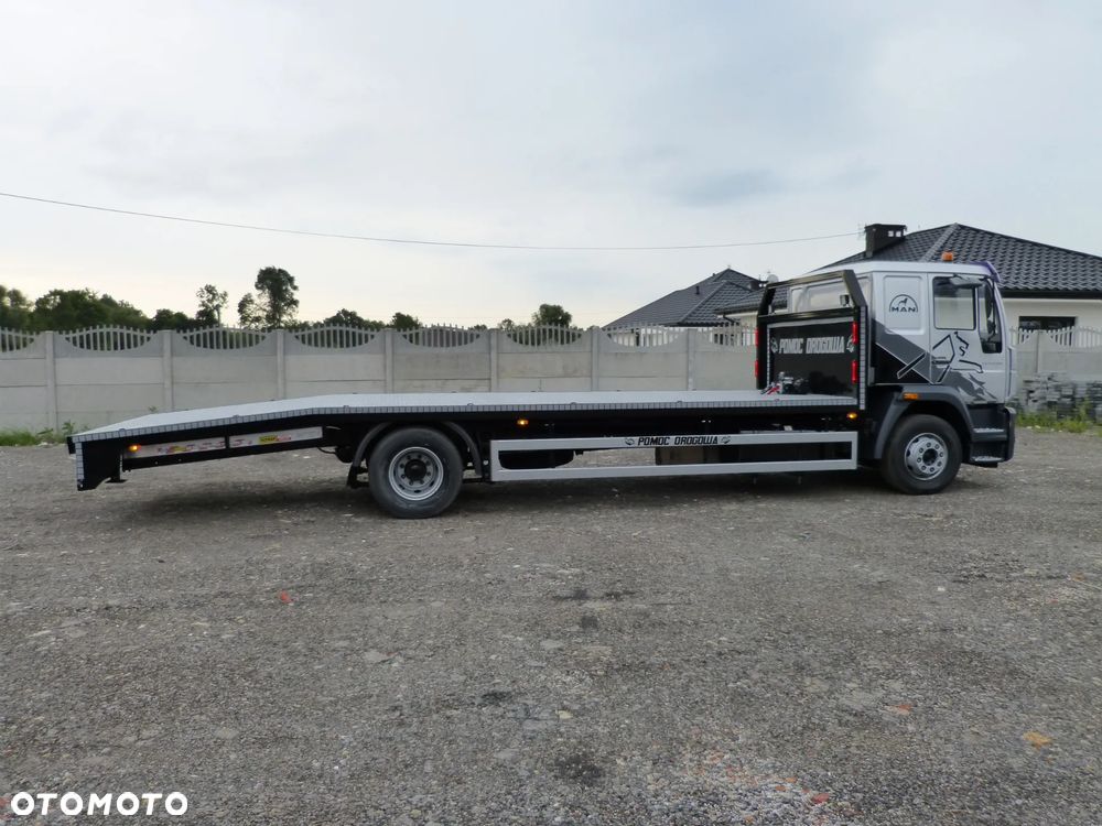 MAN LE 15.280 POMOC DROGOWA / AUTOLAWETA / SPECJALNY / DMC 15.000 KG / ŁADOWNOŚĆ 9.000 KG / PODUSZKI / DŁ.7.70 M - 7