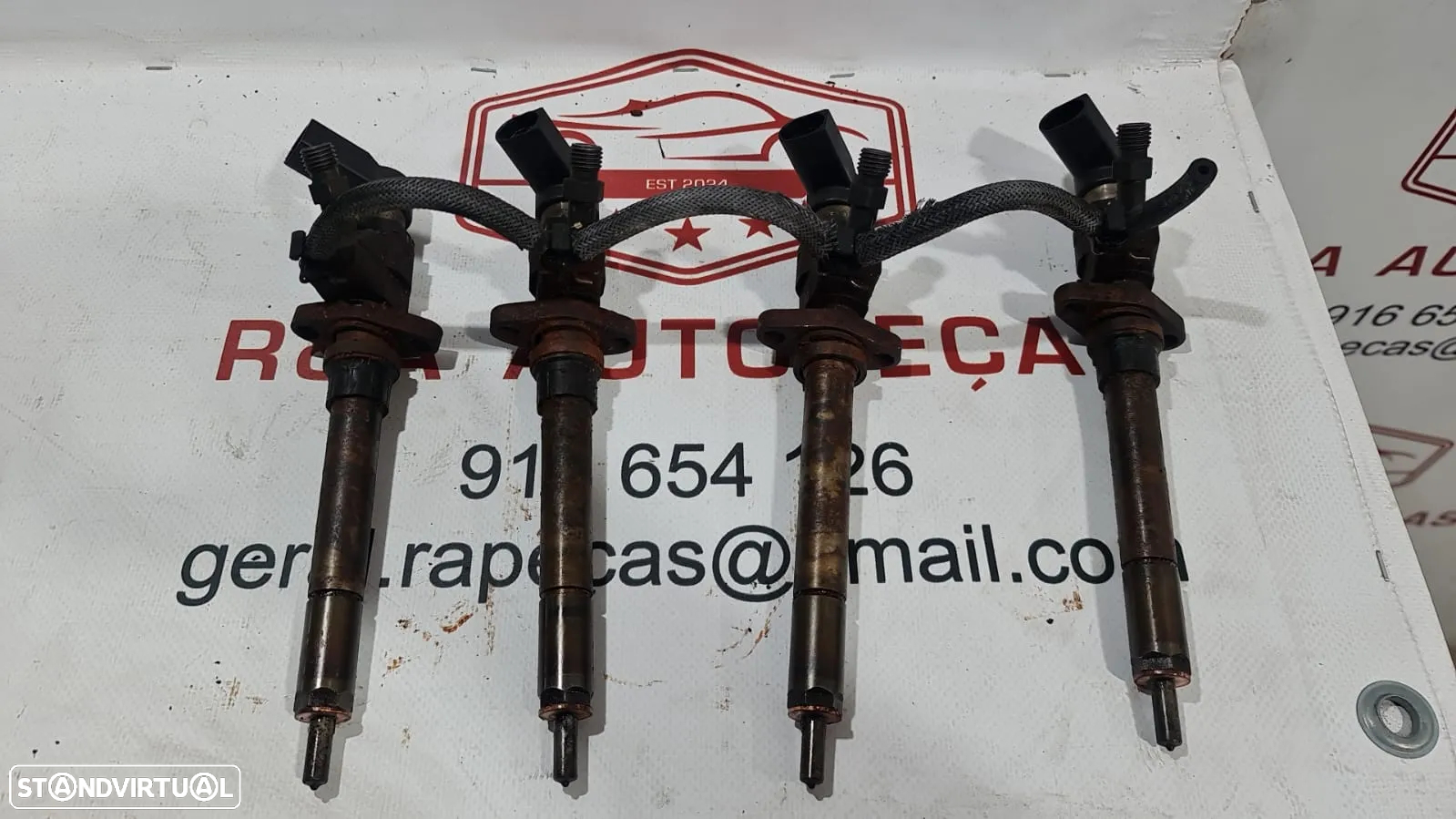 Injetores Peugeot 407 2.0 HDI RHR Siemens Ref 9647247280 - 3