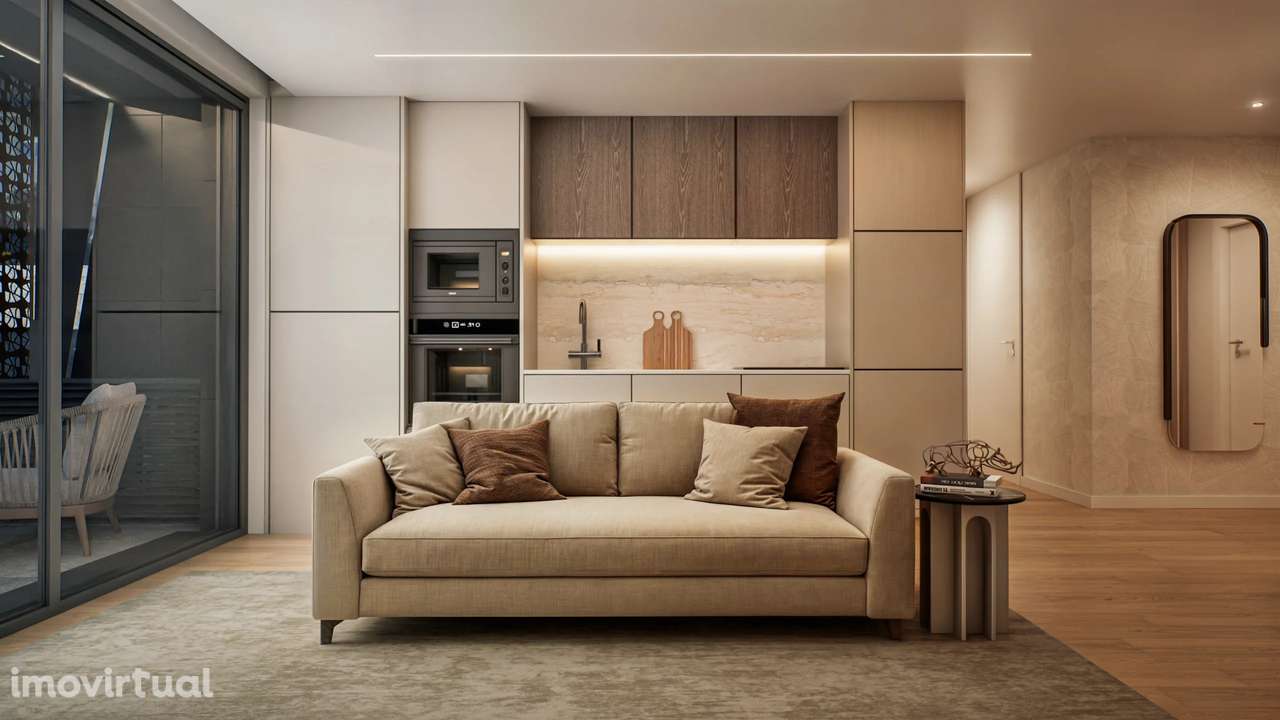 Apartamento T1 novo | Condomínio com piscina | Viana do Castelo - Grande imagem: 3/11