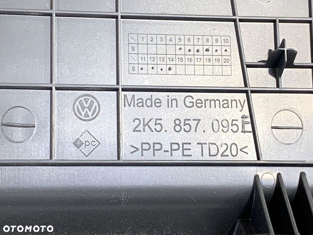 SCHOWEK PASAŻERA  VW CADDY IV Nadwozie pełne/minivan (SAA, SAH) 2015 - 2022 2.0 TDI 110 kW [150 - 5