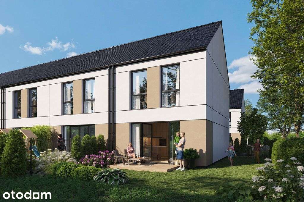 Skrajny szereg z ogrodem | 5 pokoi | Stanowice