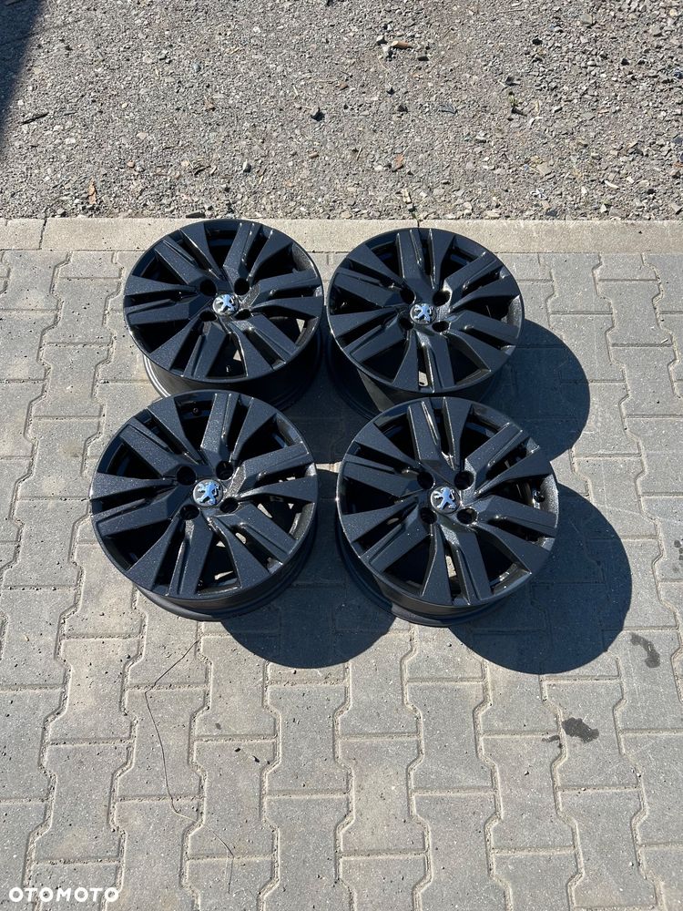 Alufelgi Peugeot Citroen 16 cali 4x108 oryginalnyme czarne - 10