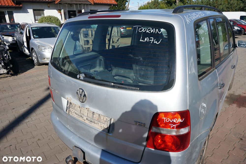 KLAPA BAGAŻNIKA TYLNA TOURAN I 1T LA7W  SREBRNY VOLKSWAGEN 2003-2006 - 3