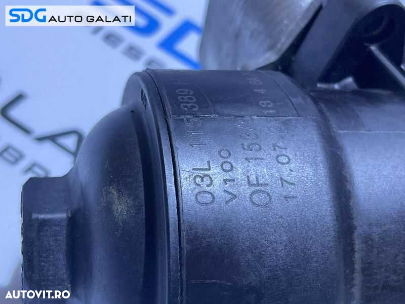Suport Carcasa Corp Filtru Radiator Racitor Ulei Termoflot Skoda Superb 2 1.6 TDI CAYC 2008 - 2015 Cod 03L115389H 03L117021C - 7