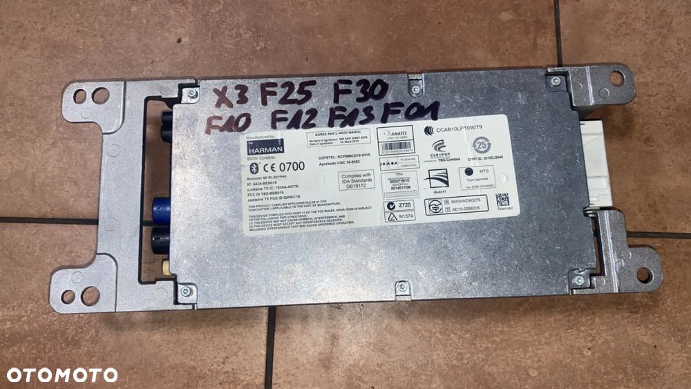 BMW X3 F25 F30 F10 F12 F13 F01 MODUŁ TELEMATIK COMBOX 9257153 - 2