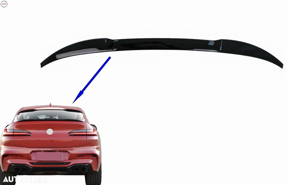 Eleron Portbagaj BMW X4 G02 (2018-2020) Negru Lucios- livrare gratuita - 7