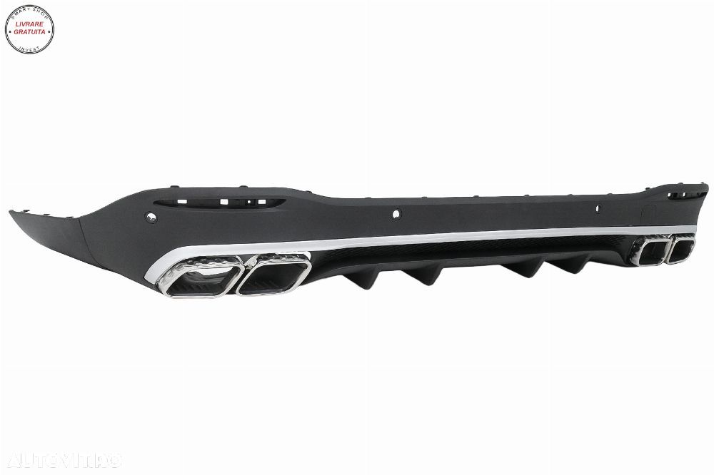 Difuzor Bara Spate cu Ornamente Evacuare Mercedes GLS Class X167 (2019-up) GLS63 D- livrare gratuita - 4