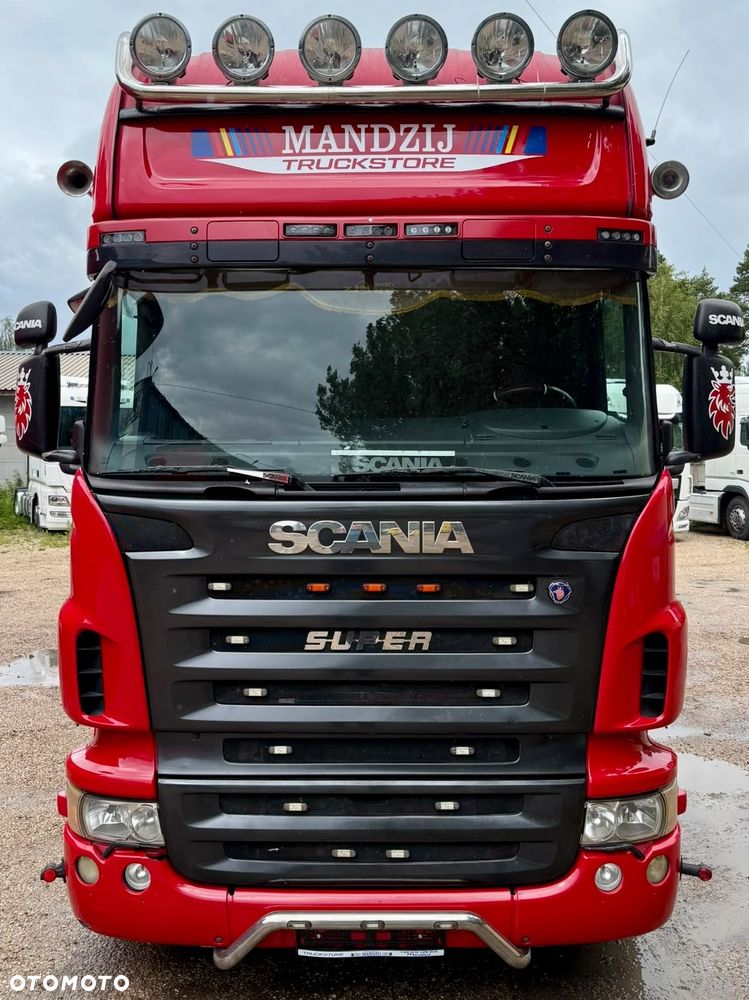 Scania R420 TOPLINE 6x2 JUMBO OŚ PODNOSZONA i SKRĘTNA ALUFELGI ZABUDOWA ALUMINIOWA FIRANKA DŁ:7.80m NOWA PLANDEKA!!!! MANUAL RETARDER KLIMA 2xALUTANK SKÓRA XENONY LEDY ORUROWANIE Z HALOGENAMI EURO 5 2008r WAGA:9600kg ŁADOWNOŚĆ:16400KG ŁADNA IGŁA - 5