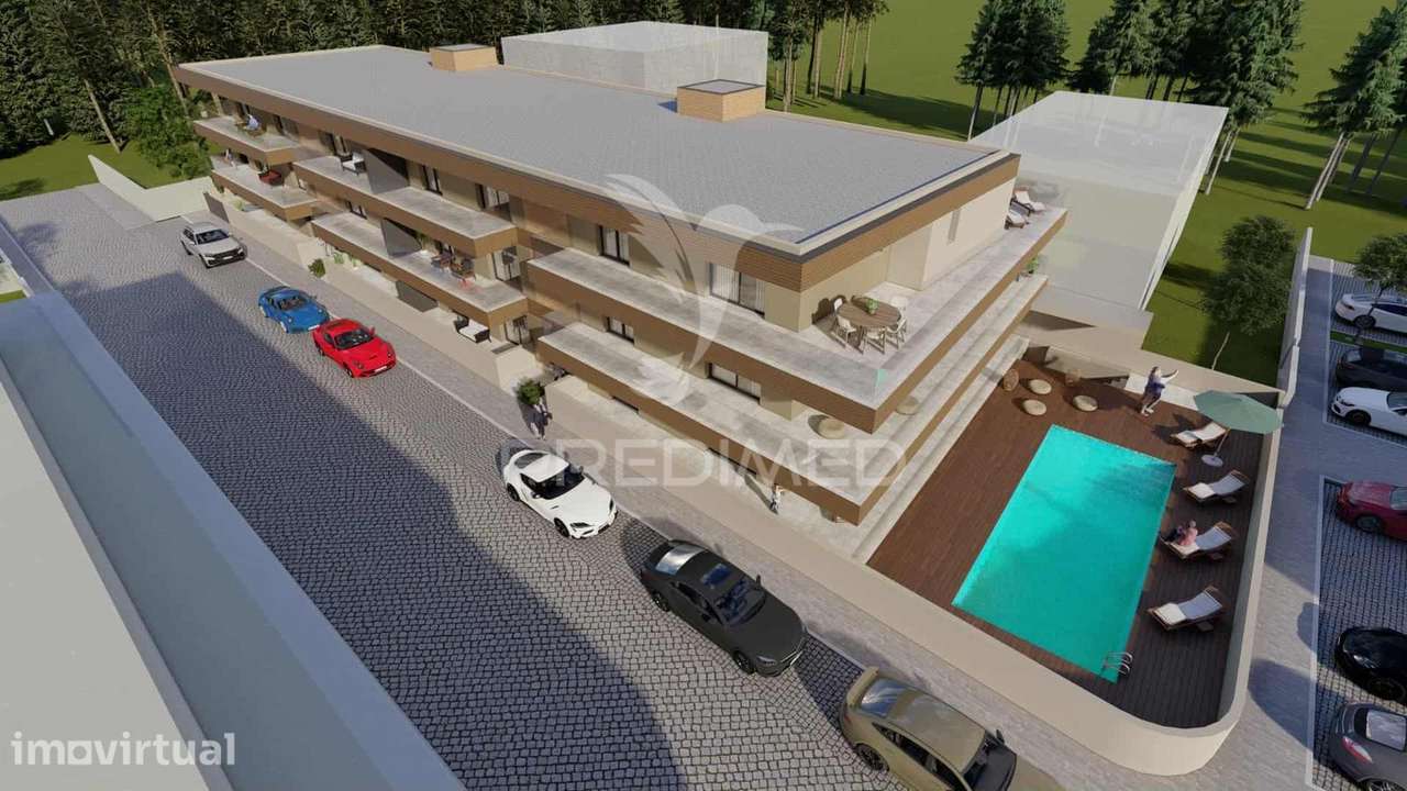 Apartamento T1 c/Terraço - condomínio a 300m da Praia, - Grande imagem: 5/6