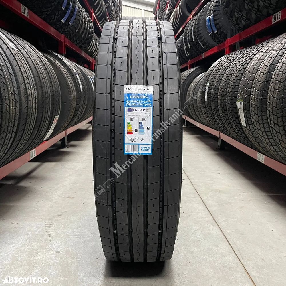 Anvelopa NOUA M+S* Regional 315/80R22.5 Crosswind CWS30K 22PR, 158/150L (154/150M) (D,C,A,69)  Directie - 2