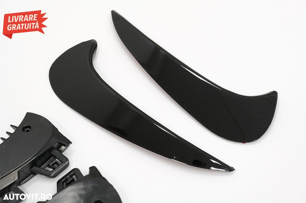 Ornamente Bara Spate Flapsuri Negru Lucios Mercedes GLA SUV H247 (2020+) Sport Lin- livrare gratuita - 3
