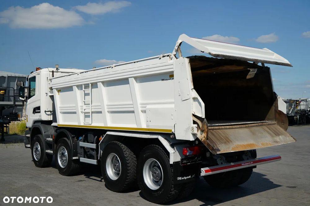 Scania G 410 / 8X4 / ZABUDOWA SAMOWYŁADOWCZA DO ASFALTU / 2X HYDROKLAPA / DACH HYDRAULICZNY / POD ROZŚCIEŁACZ - 4
