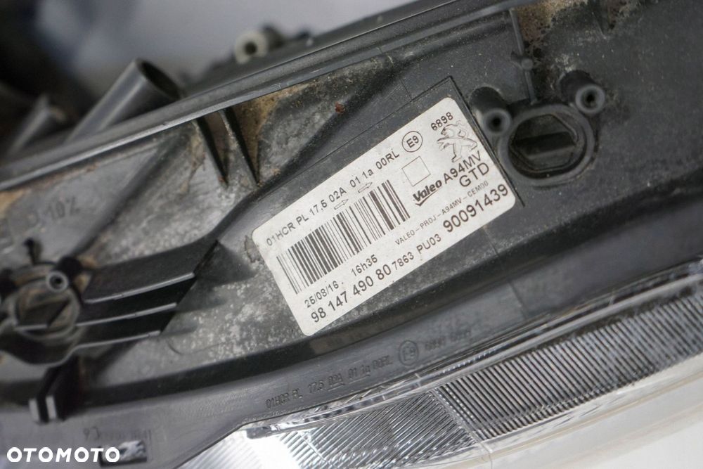 PEUGEOT 2008 I LIFT 16R LAMPA LEWY PRZÓD PRZEDNIA EUROPA 9814749080 - 6