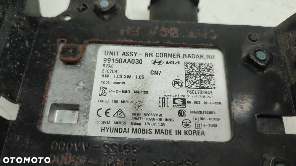 MODUŁ SENSOR RADAR 99150-AA030 ELANTRA VII 2021 EU - 2