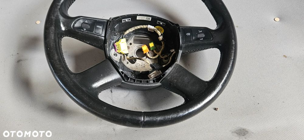 Kierownica skórzana skóra multifunkcja Audi A6 C6 2,0 TDI 2006r 4F0419091AH - 5