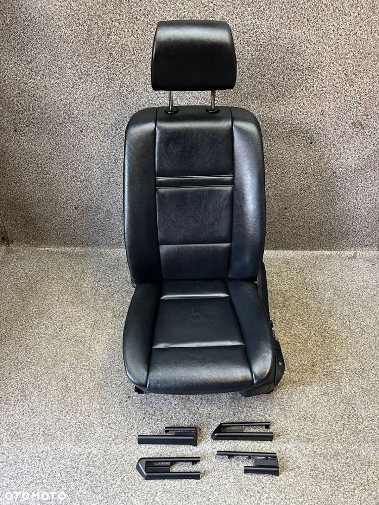 Fotel kierowcy lewy przod przedni grzany skora czarna BMW X5 E70 LADNY