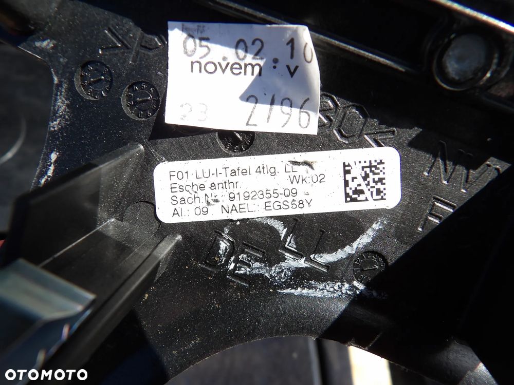 BMW - F01 - KOMPLET LISTEW - DEKORY - DEMONTAŻ - EUROPA - 9113863  9119796  9166934  9151205  9151203  9151206  9151204  9192355 - 13