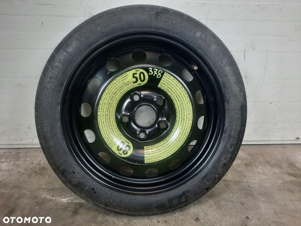 KOŁO DOJAZDOWE ZAPASÓWKA 16'' VW GOLF VII AUDI A3 8V 1K0601027AQ 5x112 - 1