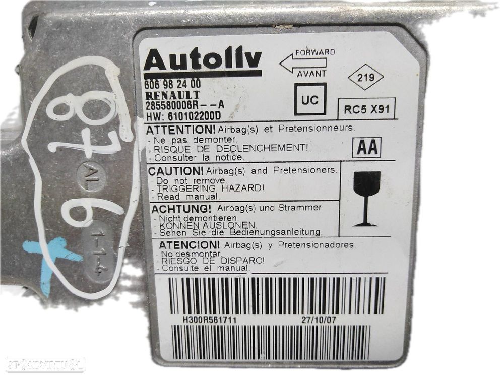 Centralina Airbags Renault Laguna Iii (Bt0/1) - 2