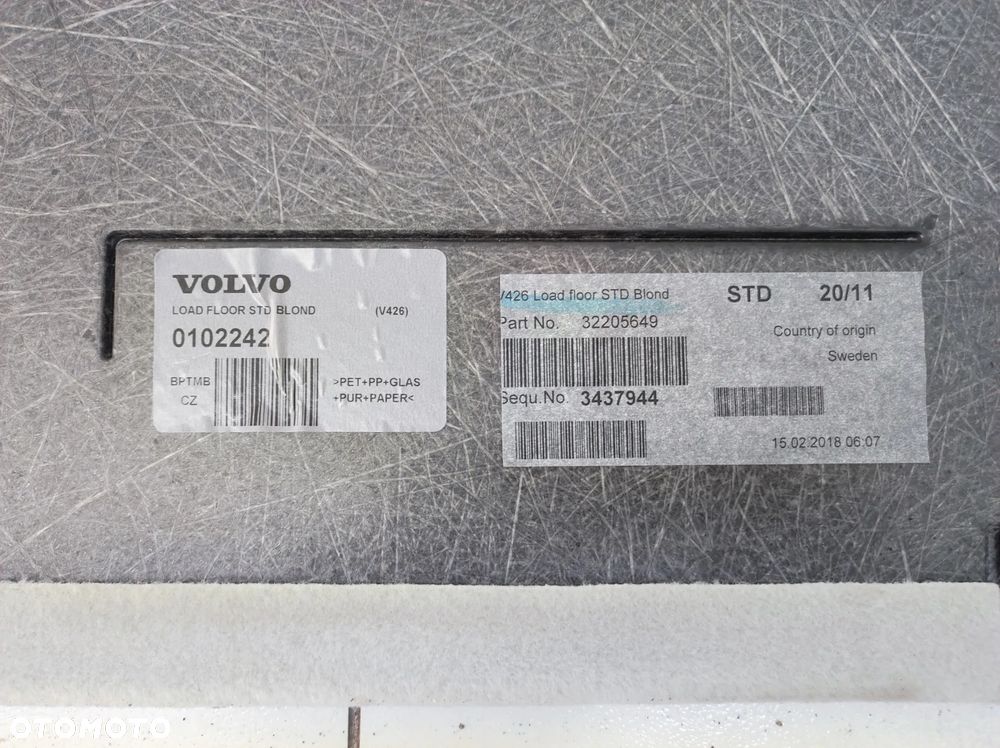 DYWAN WYKŁADZINA PŁYTA BAGAŻNIKA VOLVO XC60 II 2 - 10