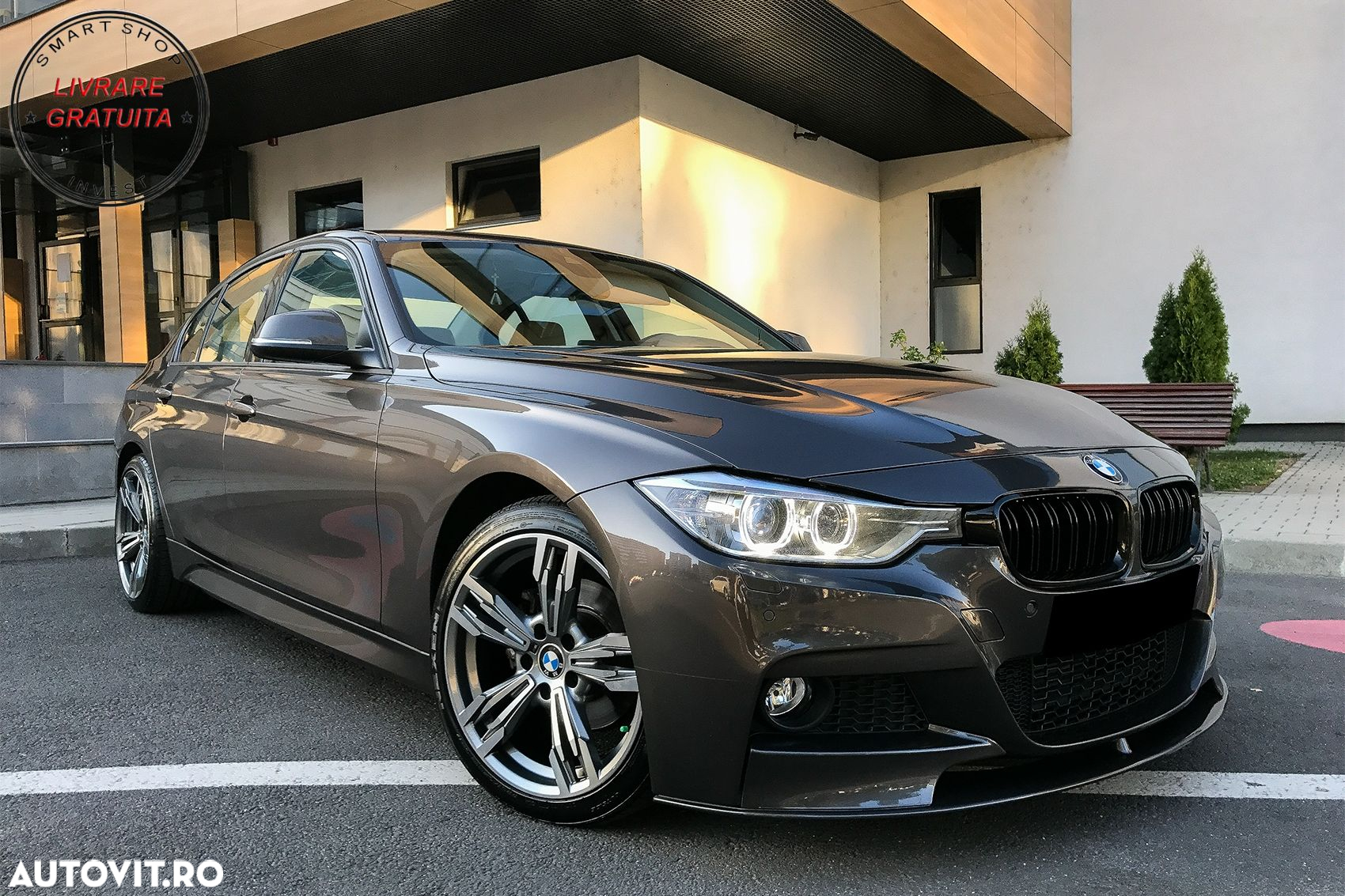 Grile Centrale BMW Seria 3 F30 (2011+) Piano Black M Design- livrare gratuita - 7