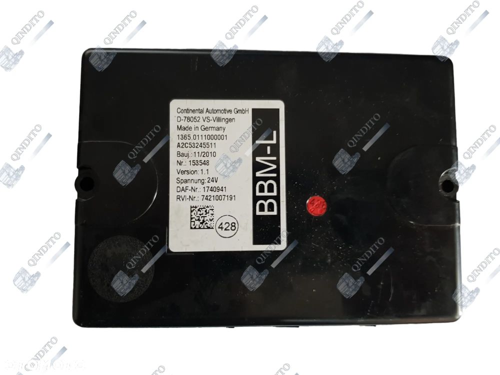 STEROWNIK BBM-L VERSION 1.1 DAF XF 105 1740941 - 1