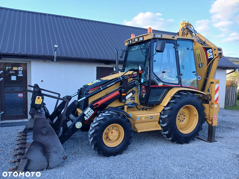 Caterpillar 428D/ORYGINAŁ/8200h!/2 ŁYŻKI - 4