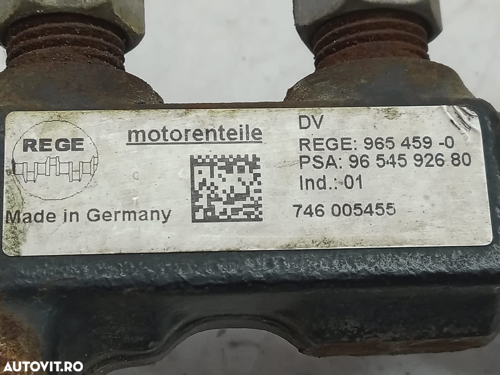 Rampa injectoare 1.4 1.6 hdi 9hz 8HZ 9654592680 Suzuki SX4 1 - 2