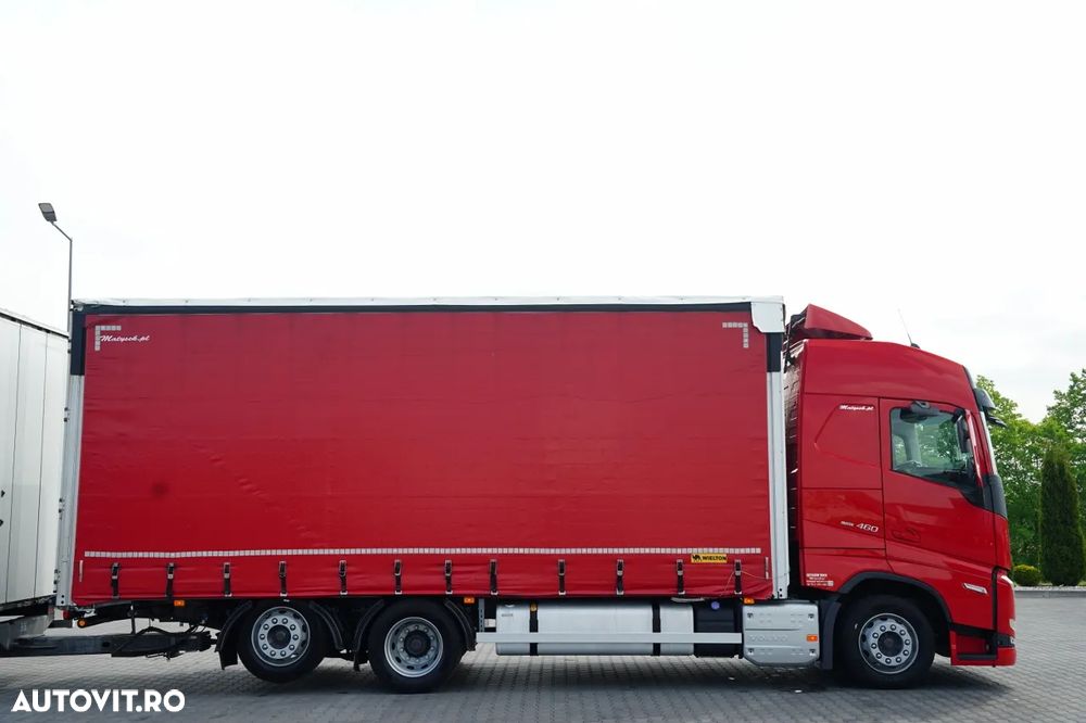 Volvo FH 460 / COMBINAT TANDEM / 120 M3 / TRANSITION / I-SAVE / I-PARK COOL / DIRECȚIE CU RIDICARE AXLE / WIELTON / CORTINĂ ARMATĂ - 14