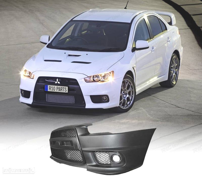PARA-CHOQUES FRONTAL MITSUBISHI LANCER SEDAN 09-15 LOOK EVO - 1