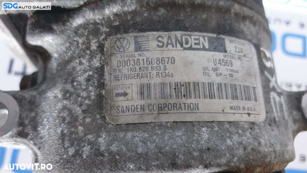 Fulie Compresor AC Aer Conditionat Volkswagen Passat B6 2005 - 2010 Cod 1K0820803S [S0157] - 2