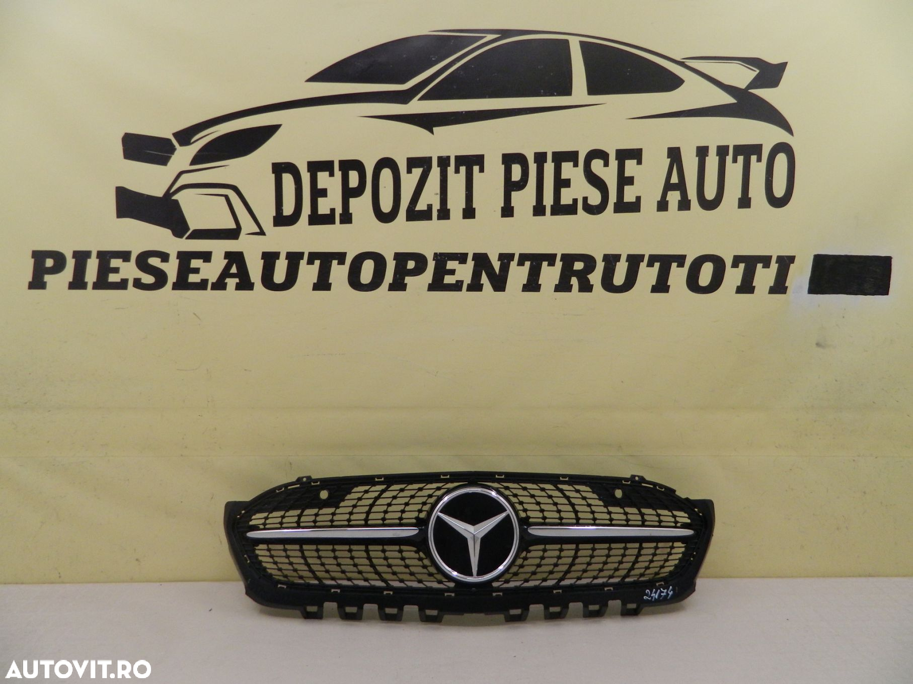 Grila radiator Mercedes A-Class W177 AMG DIAMOND, 2019, 2020, 2021, 2022, 2023, 2024, cod origine A1778880200. - 2