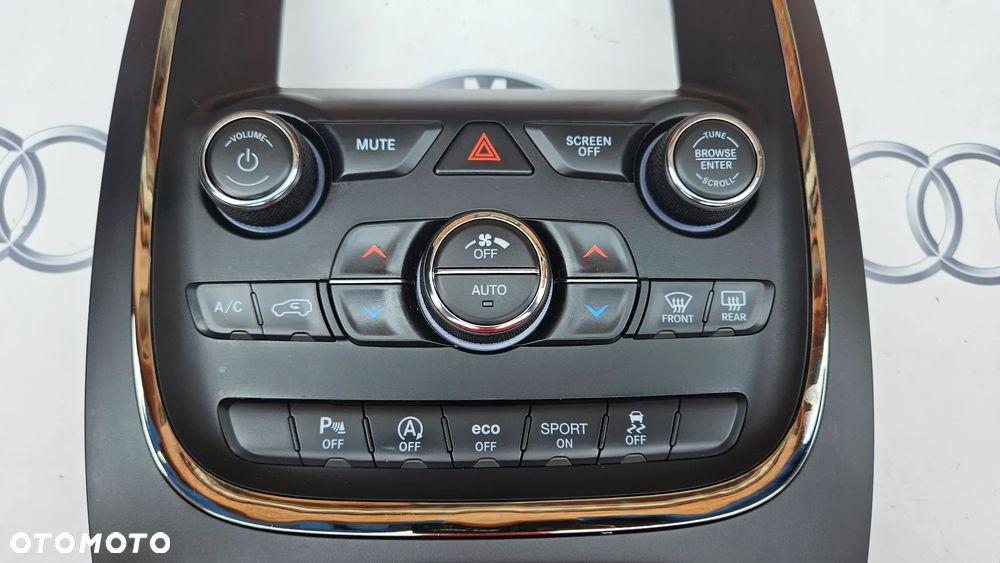 Dodge Durango 2017-2020  Panel klimatyzacji AC Panel sterowania nawiewem P68333643AA Ramka wyświetlacza radia  MAŁY WYŚWIETLACZ - 3