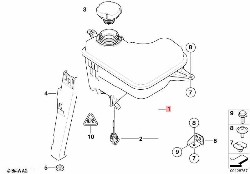 ZBIORNICZEK WYRÓWNAWCZY BMW E60 2.0 D 7800293 7800292 - 2
