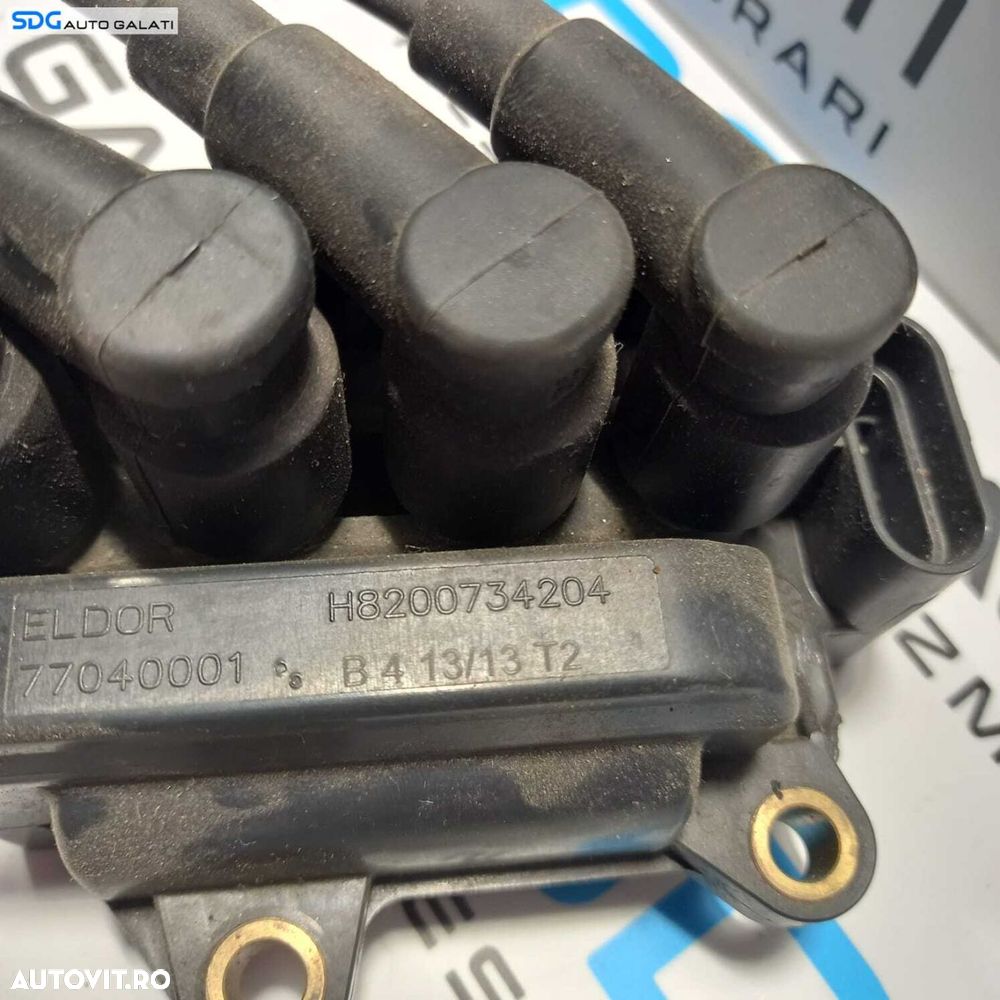 Bobina Inductie cu Fisa Fise Dacia Sandero 2 1.2 B 2012 - 2016 Cod 8200734204 H8200734204 77040001 [0995] - 5