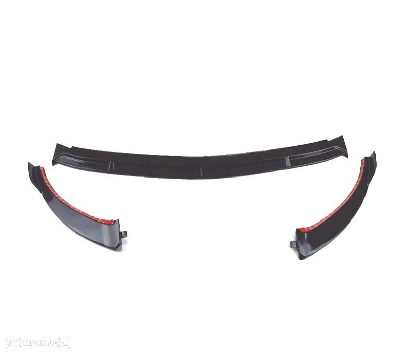 LIP SPOILER FRONTAL MERCEDES CLASE E W213 21- LOOK AMG PRETO BRILHANTE - 2
