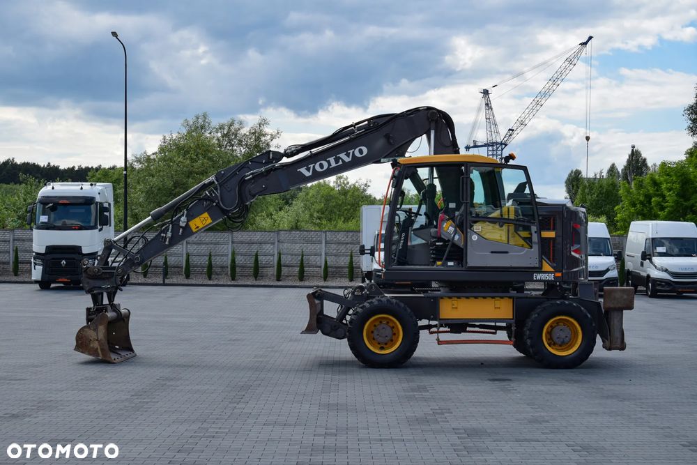 Volvo EWR150E / 6400 MTH / KOPARKA KOŁOWA / KABINA / KLIMATYTZACJA / SPYCH / STABILIZATORY / DODATKOWY OSPRZĘT / 3 ŁYŻKI / SPROWADZONA - 8