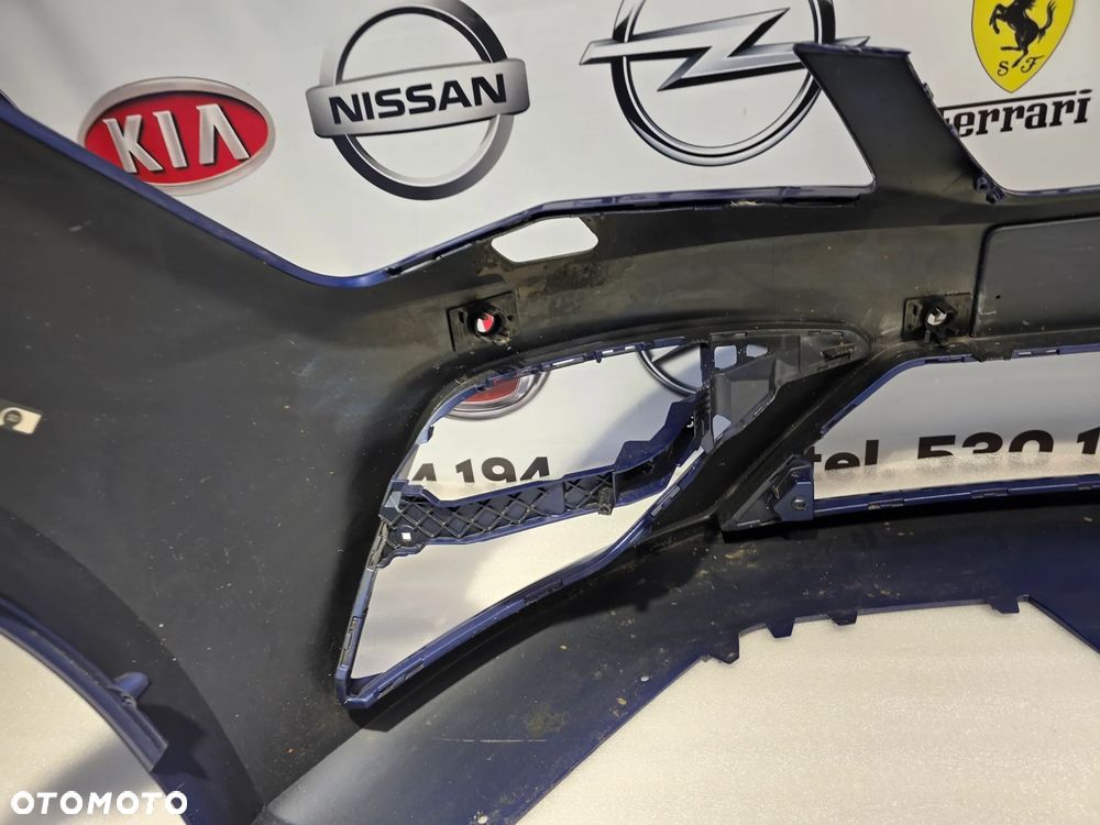 SEAT LEON 3 III LIFT FR CUPRA ZDERZAK PREDNI PRZÓD , ŁADNY , NA SPRYSKI + 4xPDC 4X PDC , KOLOR NIEBIESKI METALIK / ATRAMENTOWY , NR 5F0807221AB , NR AUKCJI NZ1461 - 24