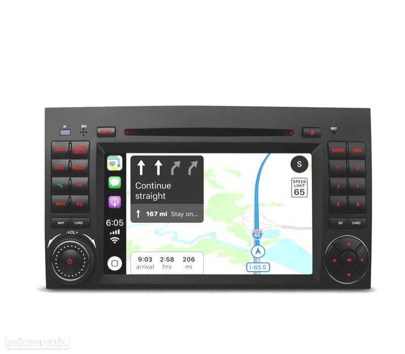 AUTO RADIO ANDROID 11 TIPO OEM GPS 7" PARA MERCEDES USB GPS TACTIL HD - 1