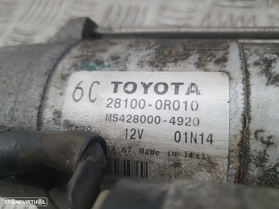 MOTOR ARRANQUE TOYOTA RAV 4 III 2011 -281000R010 - 8