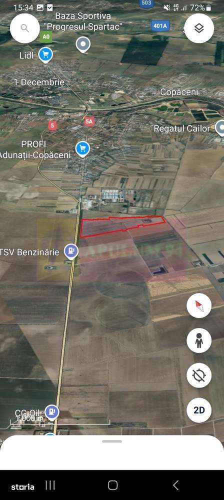 Teren 40ha Adunatii Copăceni | Industrial/ Logistic - Imagine principală: 2/5