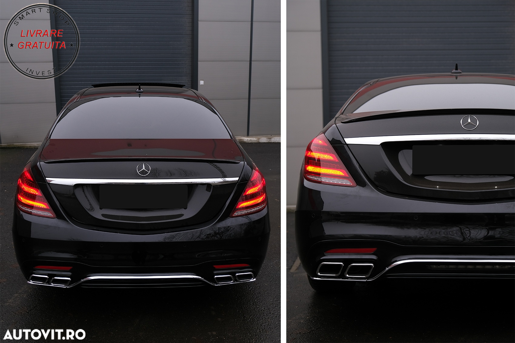Stopuri Full LED MERCEDES S-Class W222 (2013-2017) Semnalizare Dinamica Facelift D- livrare gratuita - 16