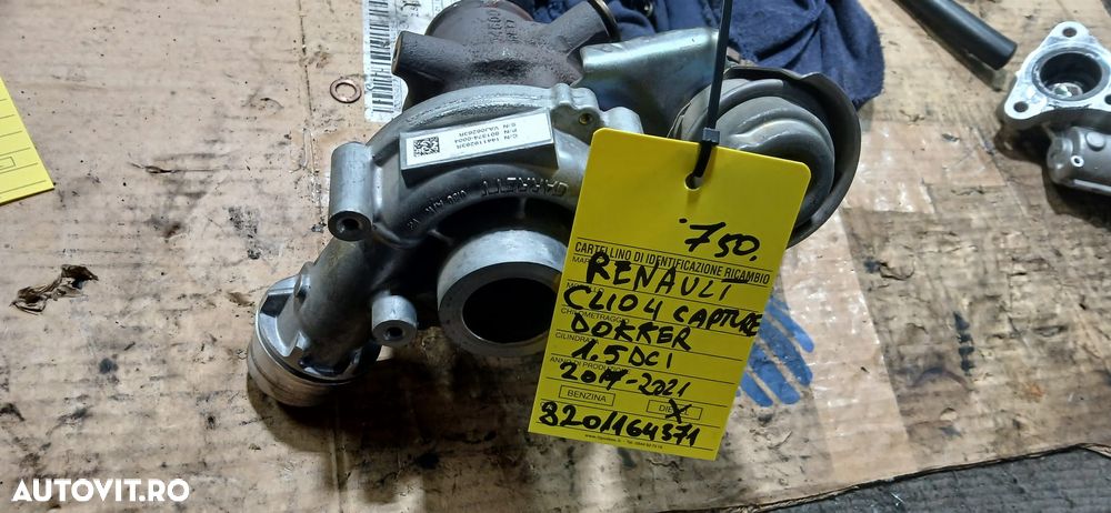 Turbina, turbosuflanta RENAULT CLIO 4, KANGOO, CAPTUR 1.5 dci an 2013-2021 cod 144119263R sau 8201164371 - 1