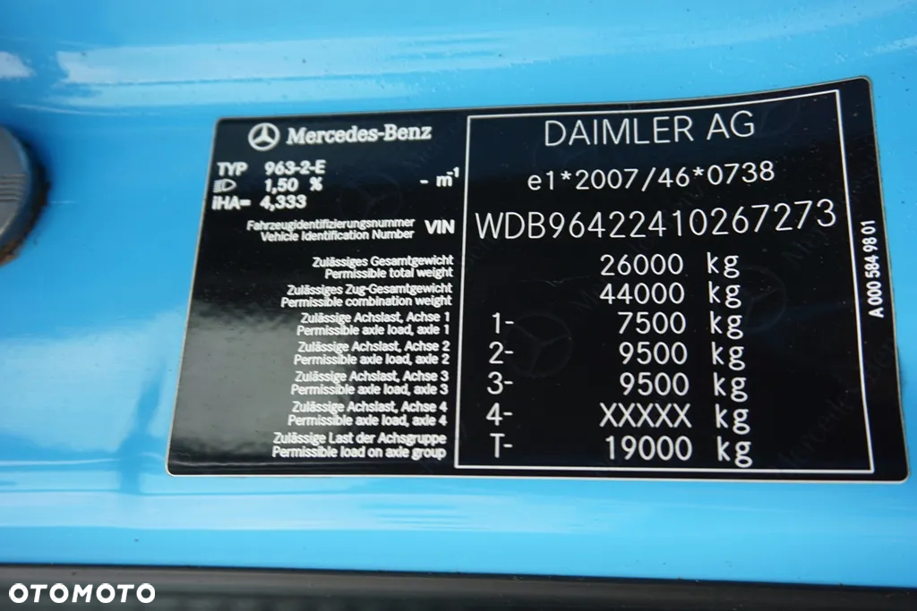 Mercedes-Benz / AROCS / 2545 / E 6 / WYWROTKA / 6 X 6 / HYDROBURTA - 12
