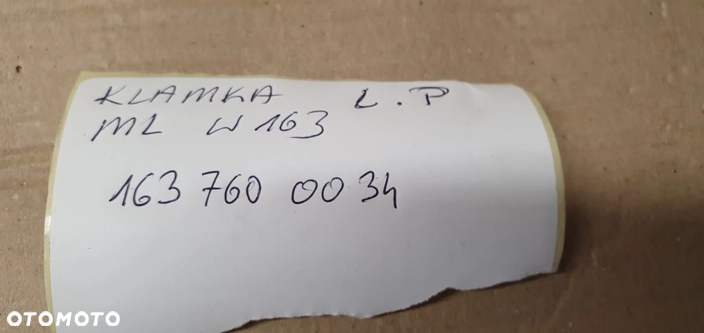 Klamka lewy przód przednia lewa Mercedes ML W163 A1637600034 - 7