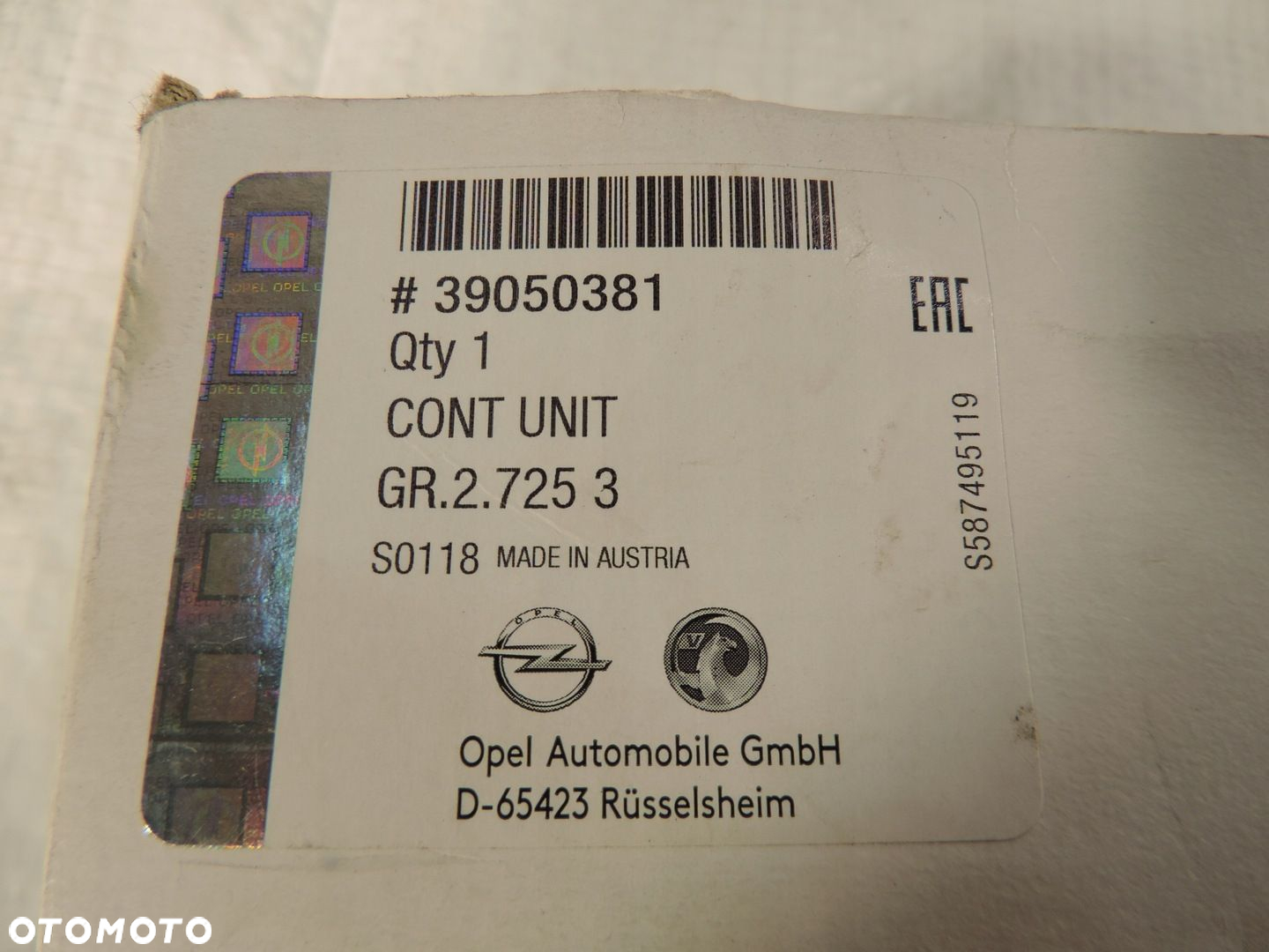MODUŁ LAMPY LED JEŻ OPEL INSIGNIA B 39050381 NOWY ORYGINAŁ - 4