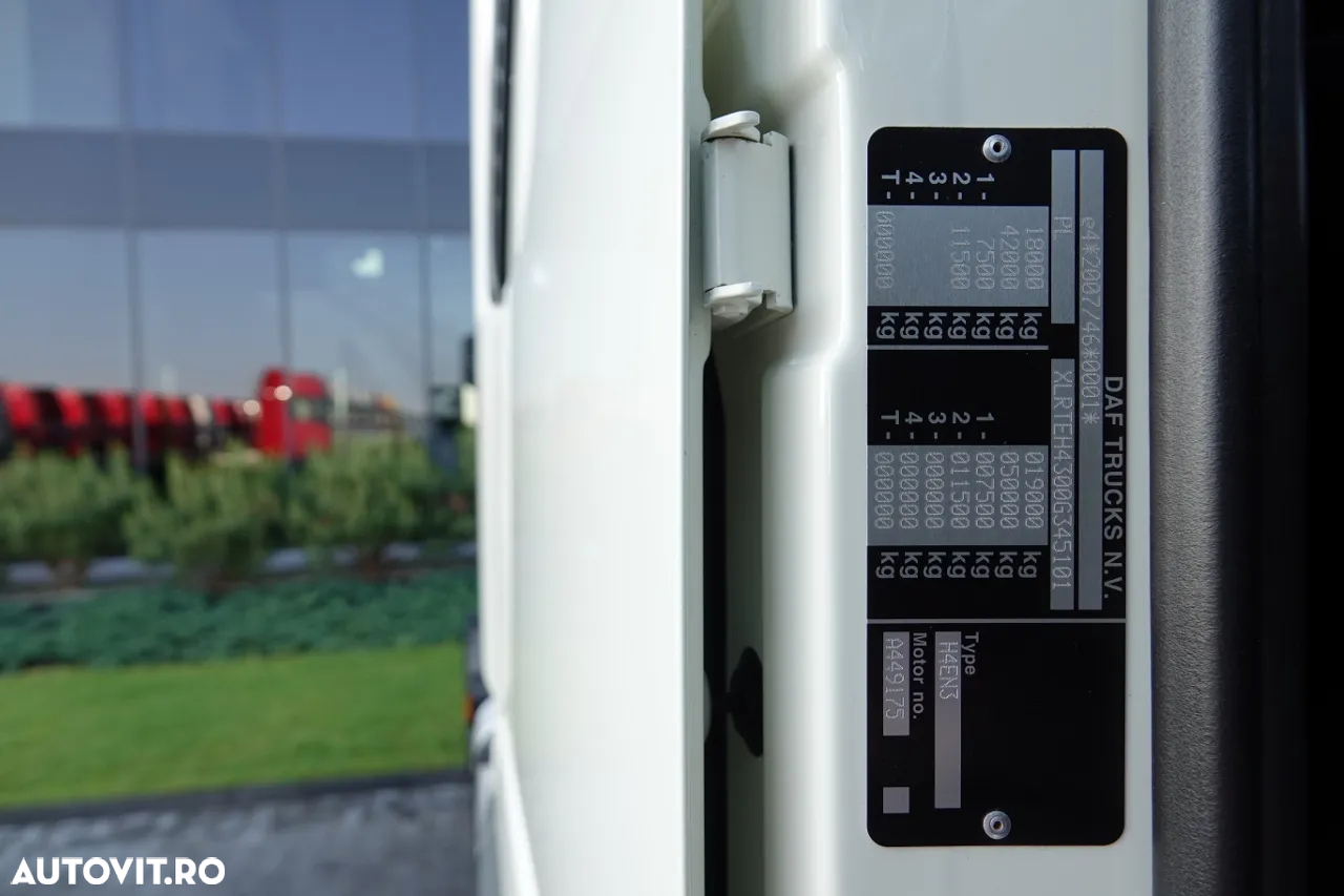 DAF XF 480 / PLATĂ JOSĂ / MEGA / I-PARK COOL / TV / 2021 / SSC / DUPĂ CONTRACT DE SERVICE GOLD - 35