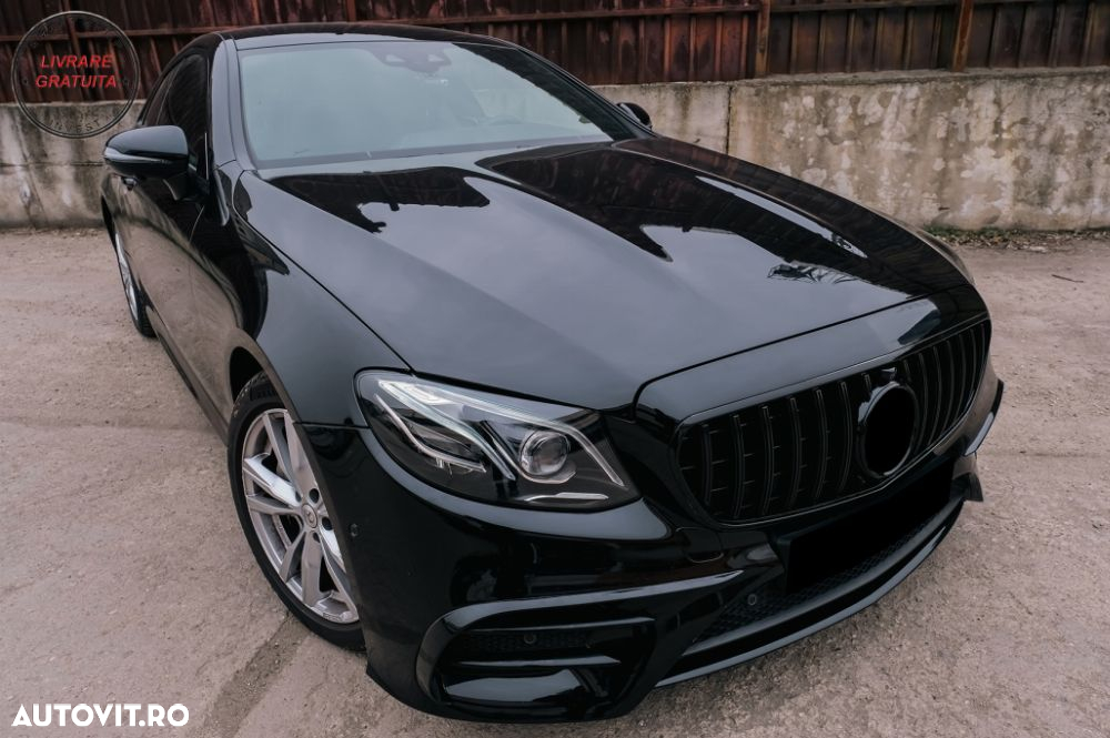 Grila Centrala Mercedes E-Class W213 S213 C238 A238 (2016-2019) GT-R Design Negru - livrare gratuita - 5